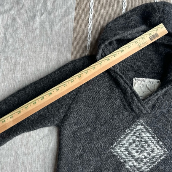 Andean Artisan Hand Made Hoodie L Alpaca Wool - Picture 7 of 12